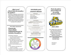 2025 School Compact p 1 Spanish Version